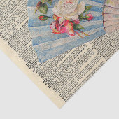 ヴィンテージ新聞とファフランスのンデコページ 薄葉紙 (詳細)