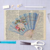 ヴィンテージ新聞とファフランスのンデコページ 薄葉紙 (クラフト)