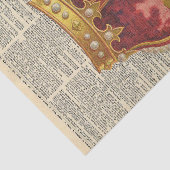 ヴィンテージ新聞とレッドクラウンデコpage 薄葉紙 (詳細)