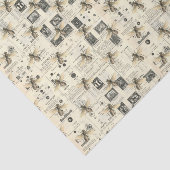 ヴィンテージ新聞と蜂 薄葉紙 (詳細)