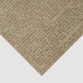 ヴィンテージ新聞のタイポグラフィ 薄葉紙 (詳細)