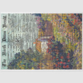 ヴィンテージ新聞のテクスチャの素朴切り離し 薄葉紙 (正面)