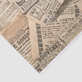 ヴィンテージ新聞の切り抜き、錆びた鋏 薄葉紙 (詳細)