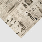 ヴィンテージ新聞の広告を並べて表示素朴する 薄葉紙 (詳細)