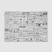 ヴィンテージ新聞エフェメラデクページ 薄葉紙 (正面)