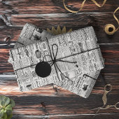 ヴィンテージ新聞エフェメラデクページ 薄葉紙