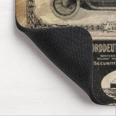 ヴィンテージ新聞カスタムのギフト マウスパッド (コーナー)