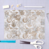 ヴィンテージ新聞コラージュティッシュペーパー 薄葉紙 (クラフト)