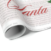 ヴィンテージ新聞スタイルサンタクリスマスイベント ラッピングペーパー (ロールコーナー)