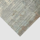 ヴィンテージ新聞デカ素朴ップページティッシュペーパー 薄葉紙 (詳細)