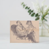 ヴィンテージ新聞パパはがき ポストカード (スタンド正面)