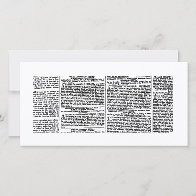 ヴィンテージ新聞プリント (正面)