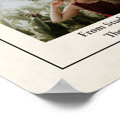 ヴィンテージ新聞写真卒業へようこそ ポスター (角)