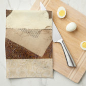 ヴィンテージ新聞切り抜き キッチンタオル (四つ折り)