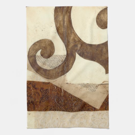 ヴィンテージ新聞切り抜き キッチンタオル (縦)