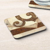 ヴィンテージ新聞切り抜き コースター (左側)