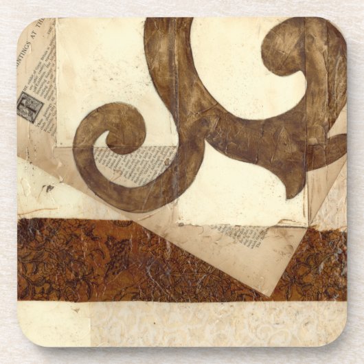 ヴィンテージ新聞切り抜き コースター (正面)