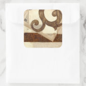 ヴィンテージ新聞切り抜き スクエアシール (バッグ)