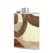 ヴィンテージ新聞切り抜き フラスク (左)