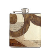 ヴィンテージ新聞切り抜き フラスク (正面)