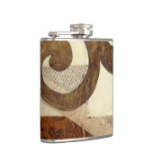 ヴィンテージ新聞切り抜き フラスク (右)