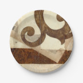 ヴィンテージ新聞切り抜き ペーパープレート (正面)