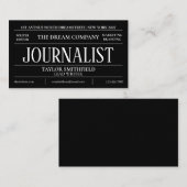 ヴィンテージ新聞名刺 名刺 (正面/裏面)