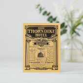 ヴィンテージ新聞広告ソーンディークホテルボストン ポストカード (スタンド正面)