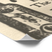 ヴィンテージ新聞広告ポスター60x40は小さくできる。 ポスター (角)