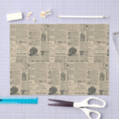 ヴィンテージ新聞広告 薄葉紙 (クラフト)