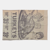 ヴィンテージ新聞感謝用キッチンタオル キッチンタオル (横)