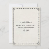 ヴィンテージ新聞日付保存招待状 セーブザデート (裏面)