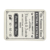 ヴィンテージ新聞日付磁石を保存 マグネット (横)