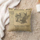 ヴィンテージ新聞枕! クッション (ブランケット)