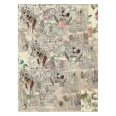 ヴィンテージ新聞構成 テーブルクロス (正面)