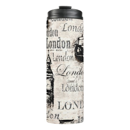 ヴィンテージ新聞紙ロンドンコラグランジージ  タンブラー (正面)