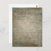 ヴィンテージ新聞色彩の鮮やか ポストカード (正面/裏面)