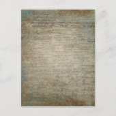 ヴィンテージ新聞色彩の鮮やか ポストカード (正面)