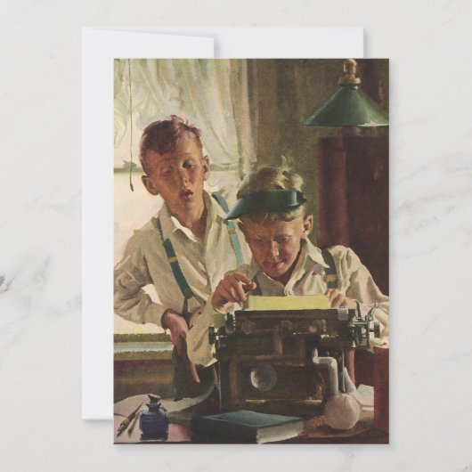 ヴィンテージ新聞記者、著者タイプライター (正面)