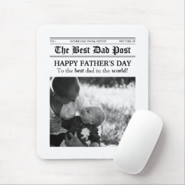 ヴィンテージ新聞風父の日 マウスパッド