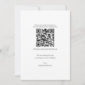 ヴィンテージ新聞風結婚式の招待状(Save the Date)QRコード付き セーブザデート (裏面)