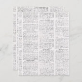 ヴィンテージ新聞 (正面/裏面)