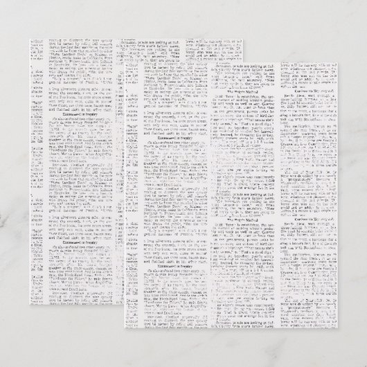 ヴィンテージ新聞 (正面/裏面)