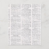 ヴィンテージ新聞 (裏面)