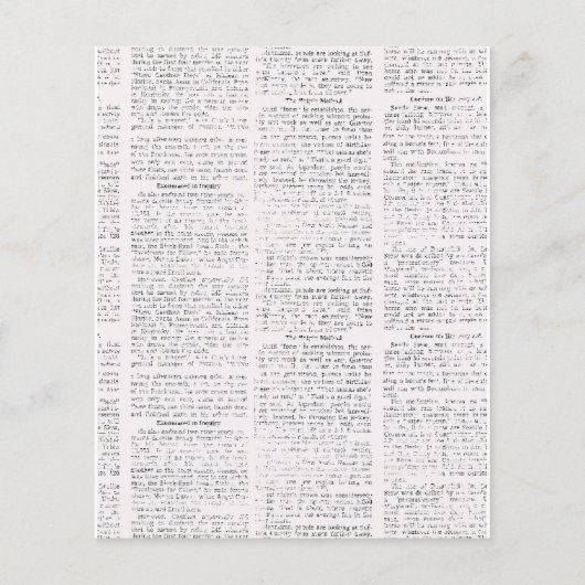 ヴィンテージ新聞 (裏面)