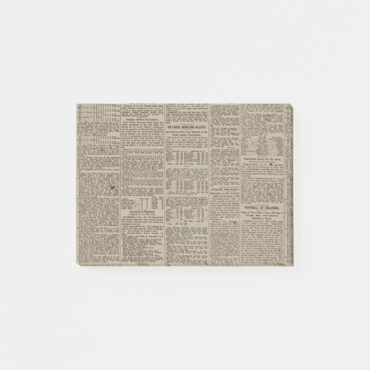 ヴィンテージ新聞1902年 ポストイット (正面)