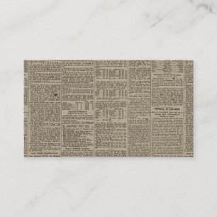 ヴィンテージ新聞1902年 名刺