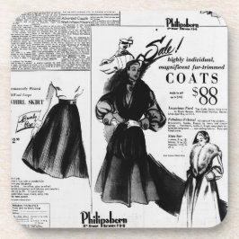 ヴィンテージ新聞1951年10月26日 コースター