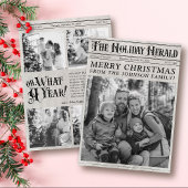 ヴィンテージ新聞 なんと1年だよ 写真 クリスマス