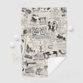 ヴィンテージ新聞 ゴルフタオル (インサイチュ)